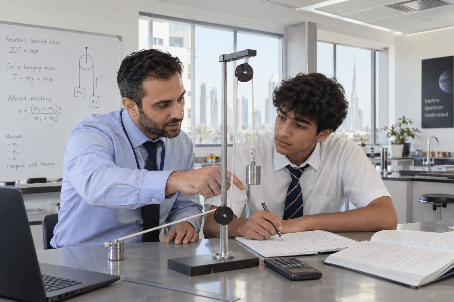 Working a mechanics problem 1:1